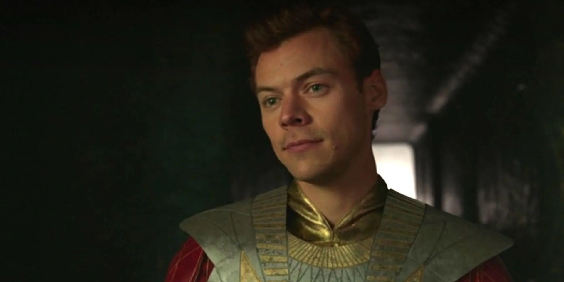 Harry Styles as Eros in the post-credits scene of Eternals