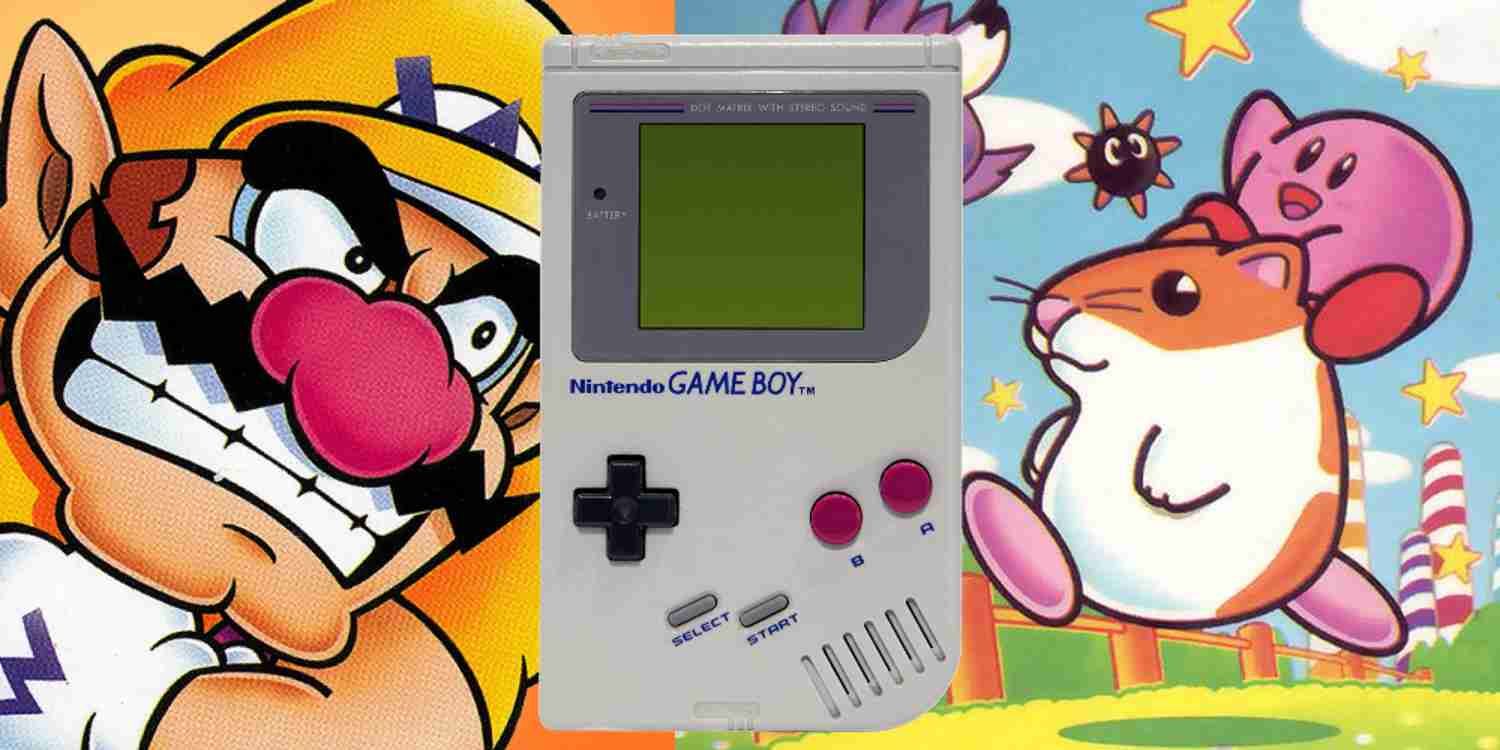 Wario and Kirby surround a Game Boy on a header for its best-looking games.