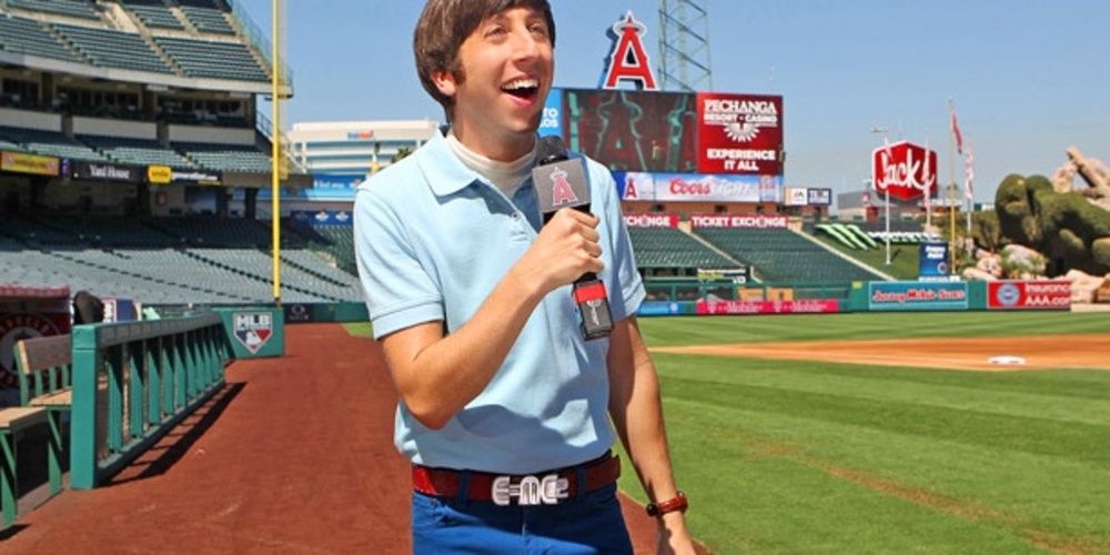 Howard at a stadium in The Big Bang Theory