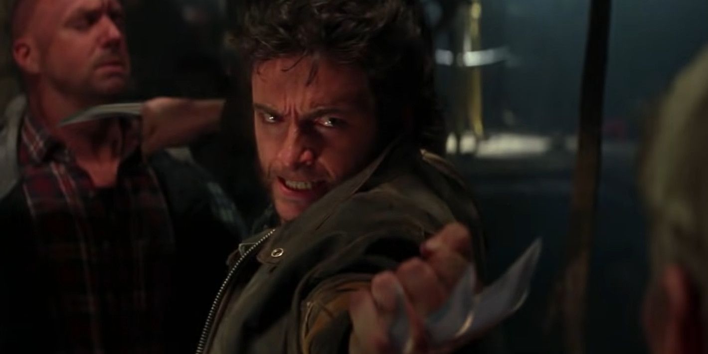 Hugh Jackman show his claws as Wolverine in X-Men.