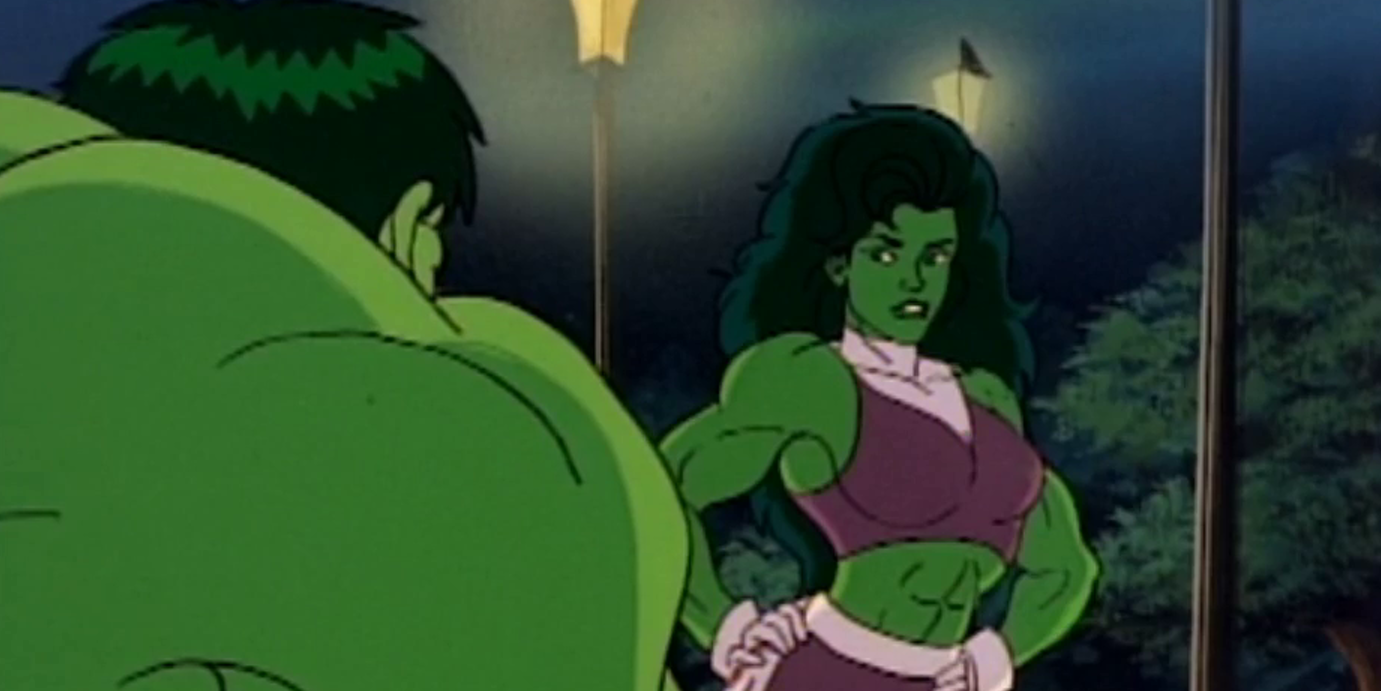Hulk banters with She Hulk in Hulk and She Hulk (1996)