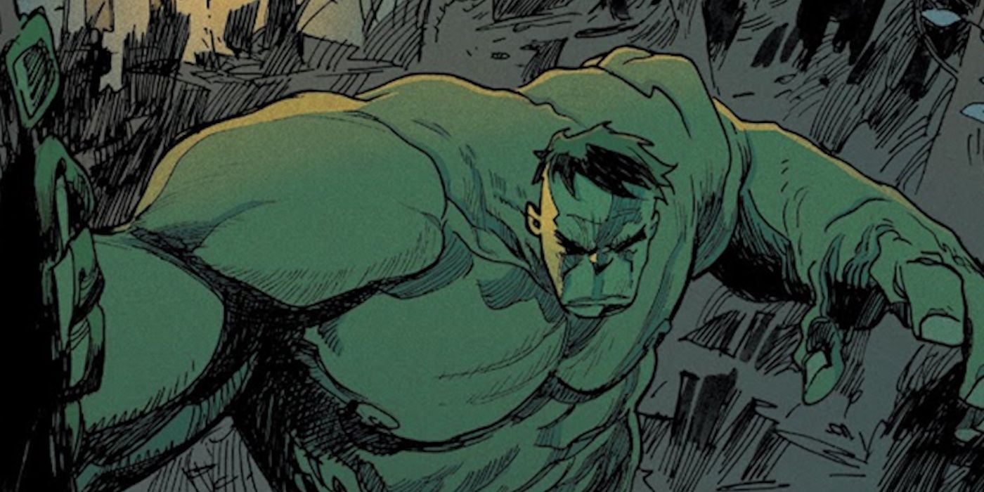 Hulk in woods