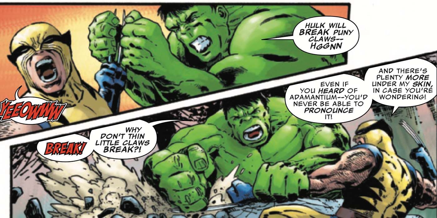 Hulk vs Wolverine Marvel Comics - Luta Secreta X-Men Legends
