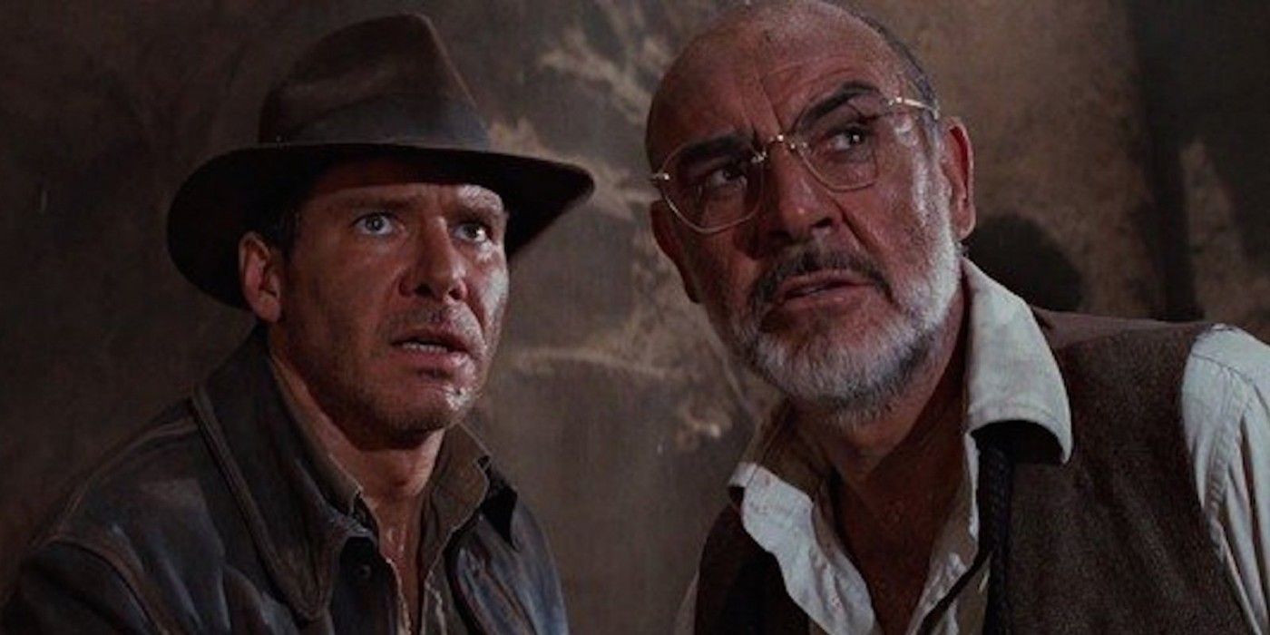 Indiana Jones with his dad Henry in Indiana Jones and the Last Crusade.