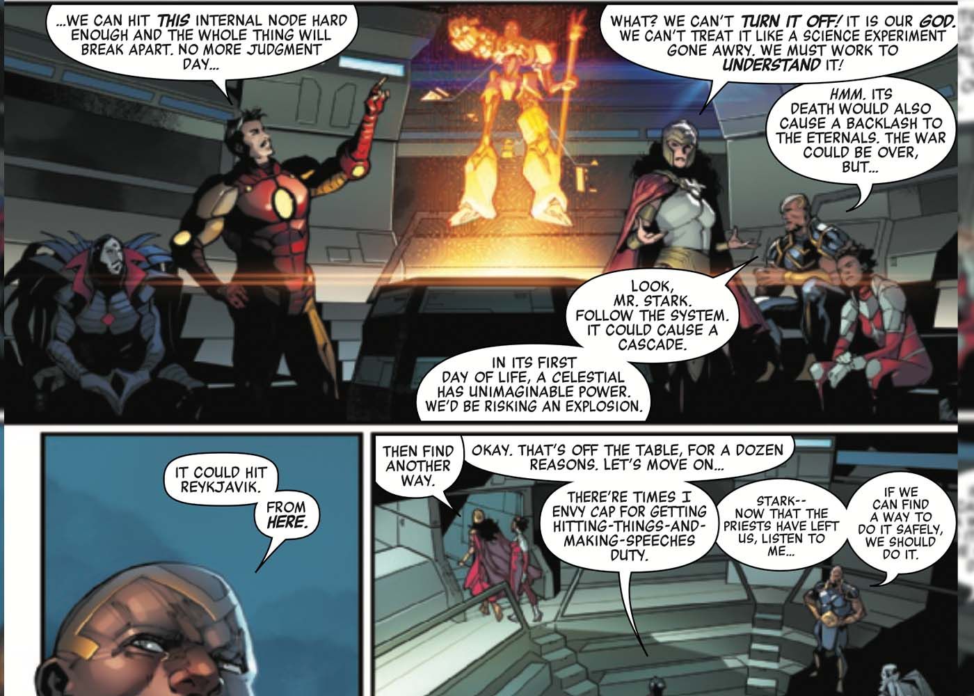 Iron Man Jealous Captain America - AXE Judgment Day
