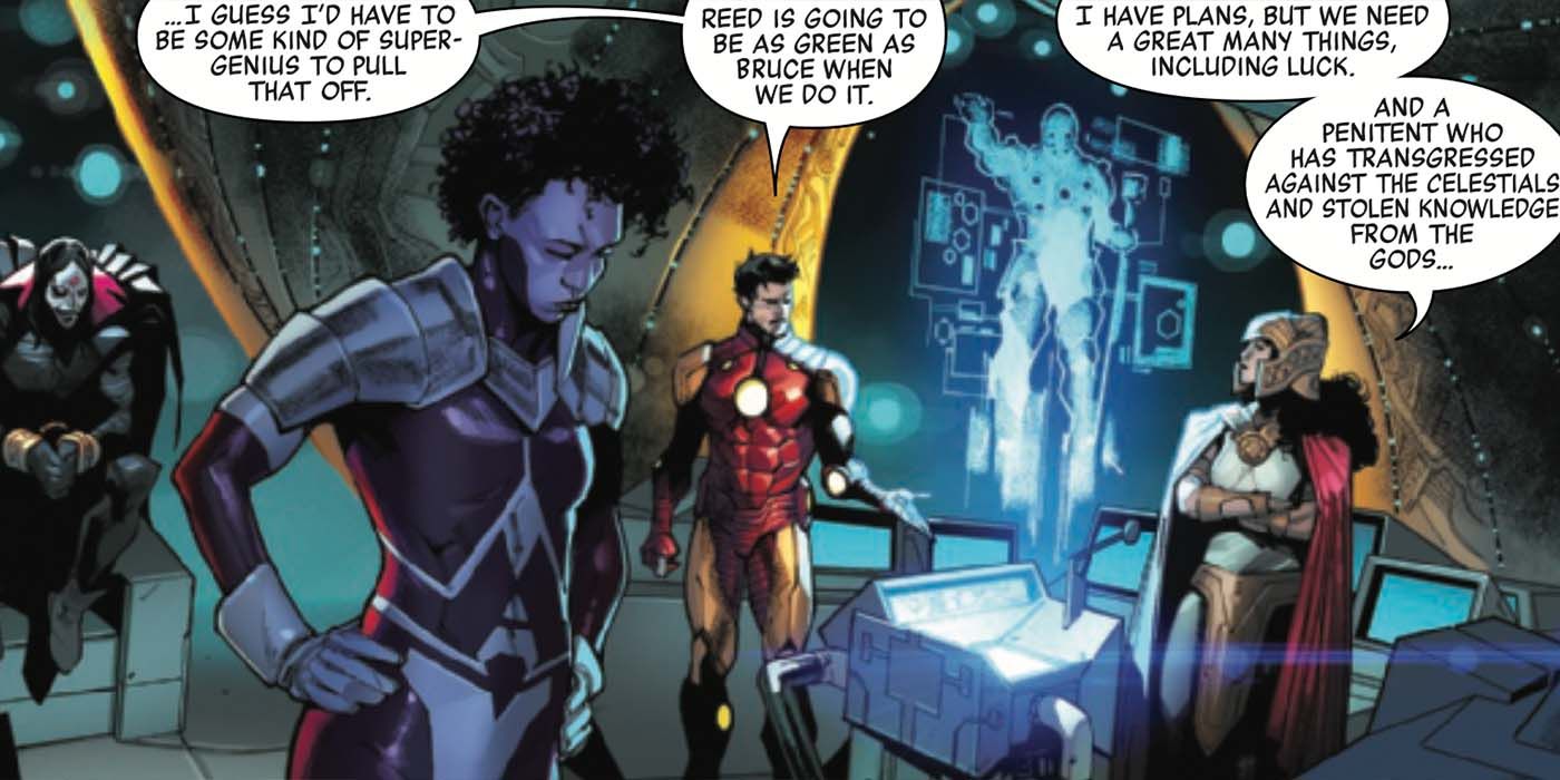 Iron Man Smarter Reed Richards - A.X.E: Judgement Day
