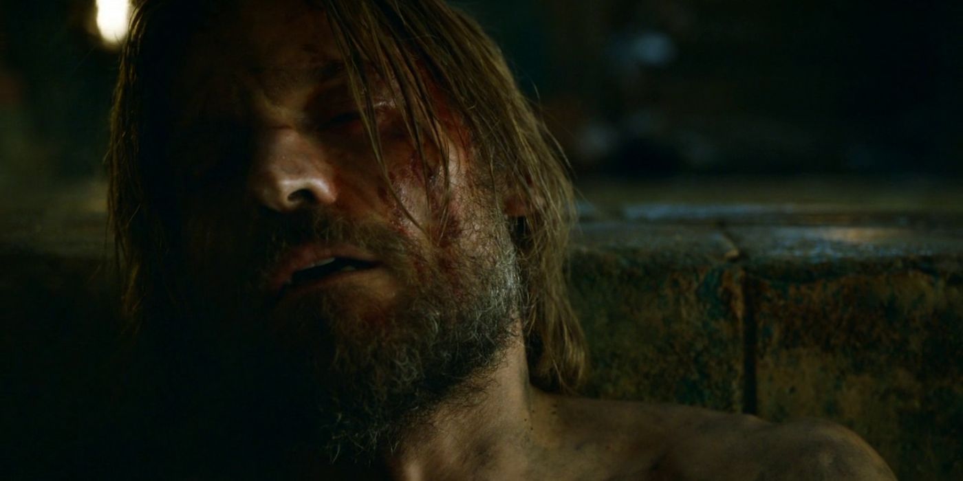 Jamie Lannister in the bath in Game of Thrones