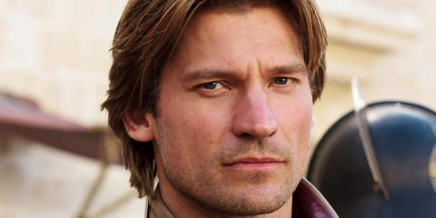 A close up of Jamie Lannister in season 1 of Game of Thrones