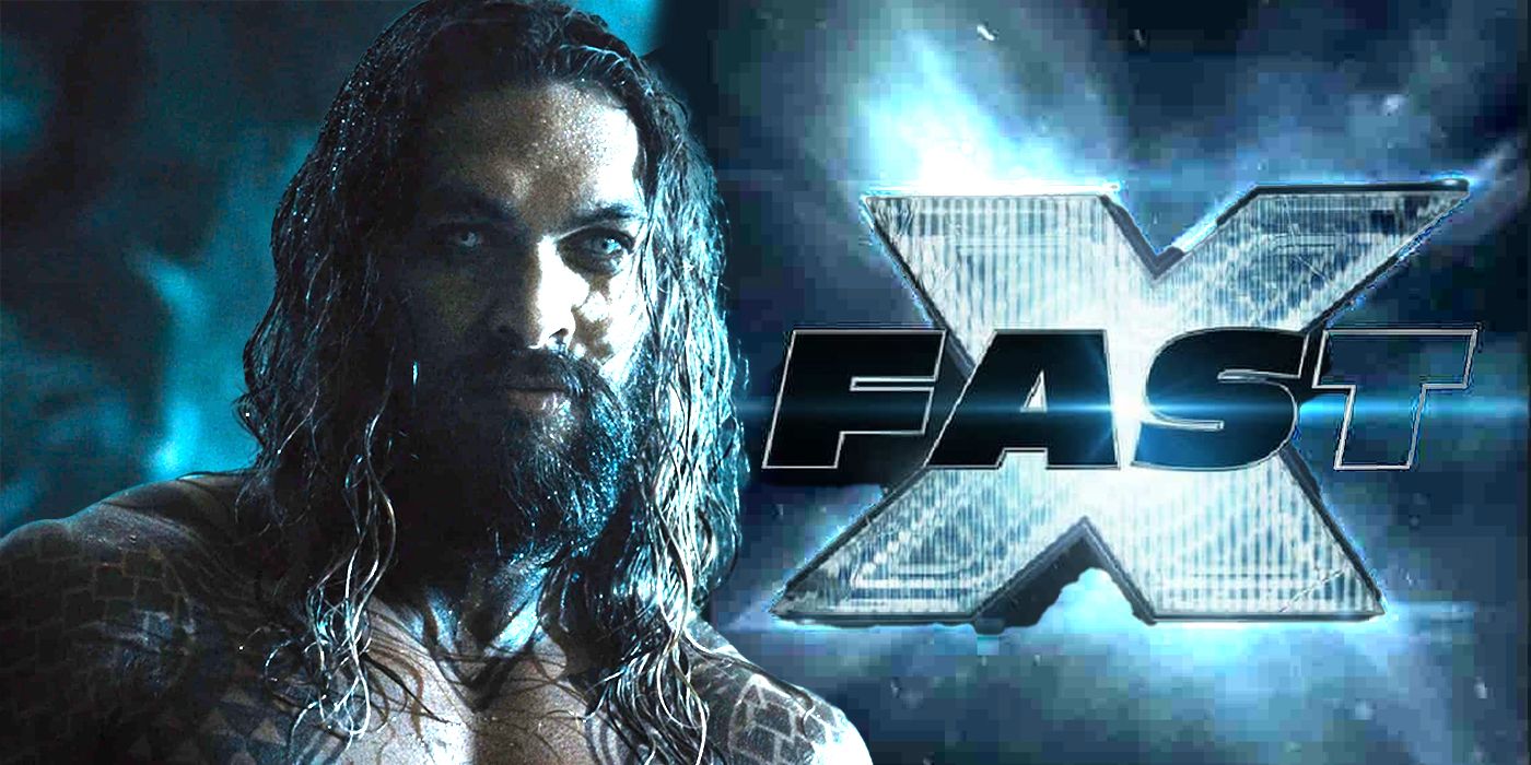 Jason Momoa and the Fast X logo