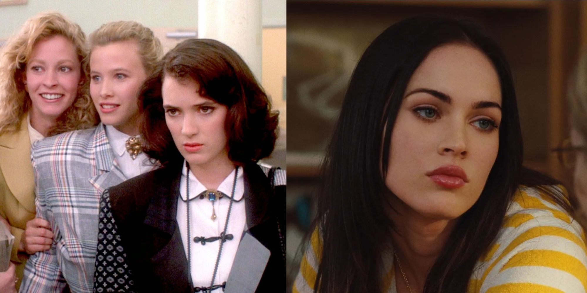 Winona Ryder and Megan Fox in Heathers and Jennifer's Body