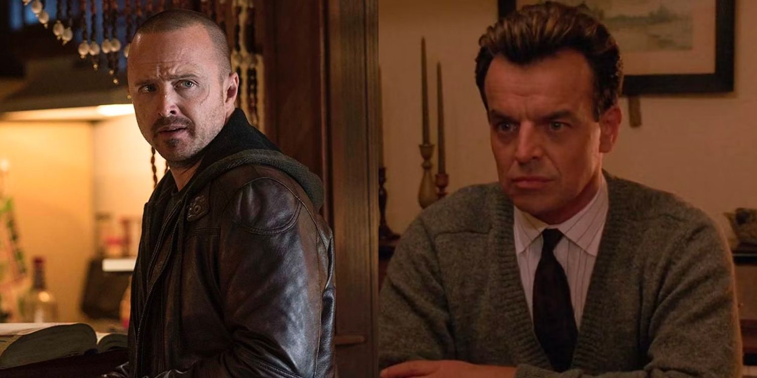 Jesse looking over his shoulder in the Breaking Bad Movie and Leland looking angry in the Twin Peaks movie