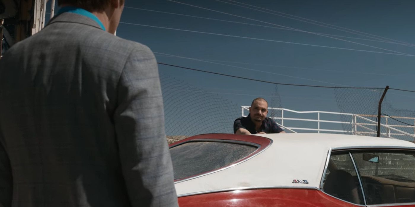 Uma cena entre Jimmy e Nacho em Better Call Saul.