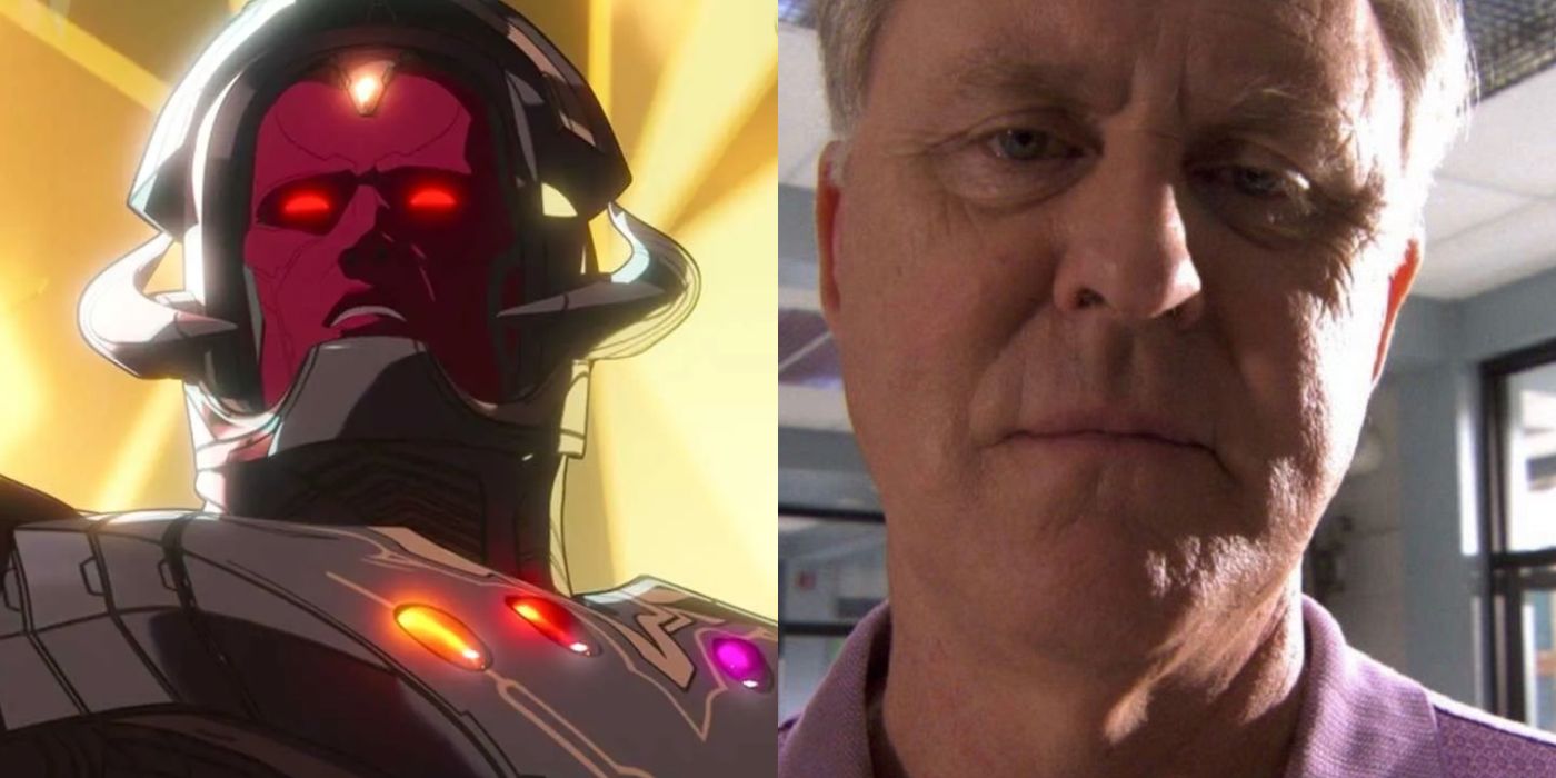 Split image of Ultron in What If? and John Lithgow in Dexter