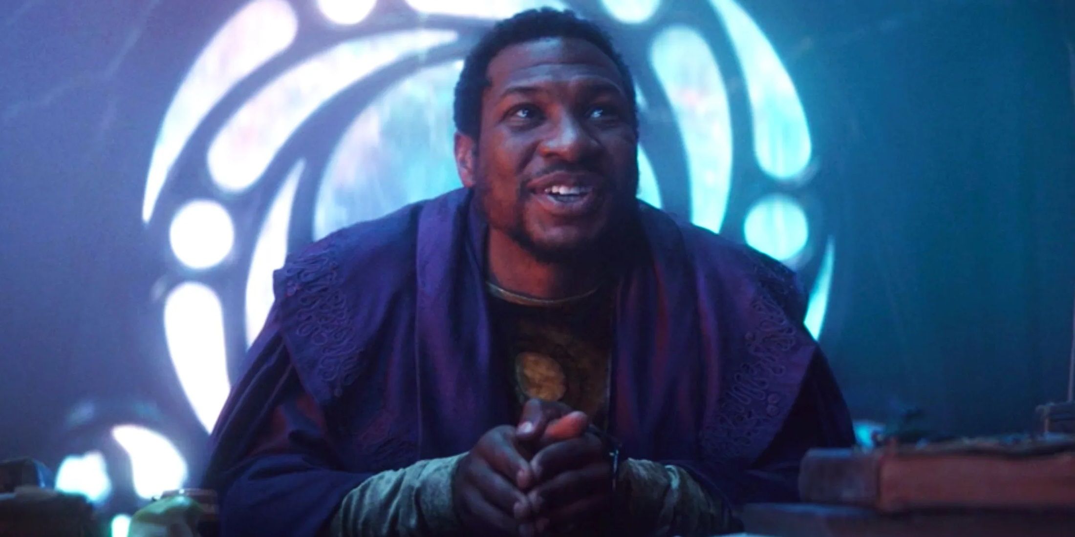 Jonathan Majors as He Who Remains at the edge of time in Loki