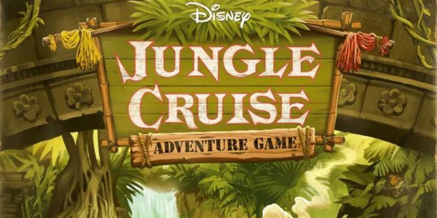 Title on the box for the game Jungle Cruise Adventure Game.