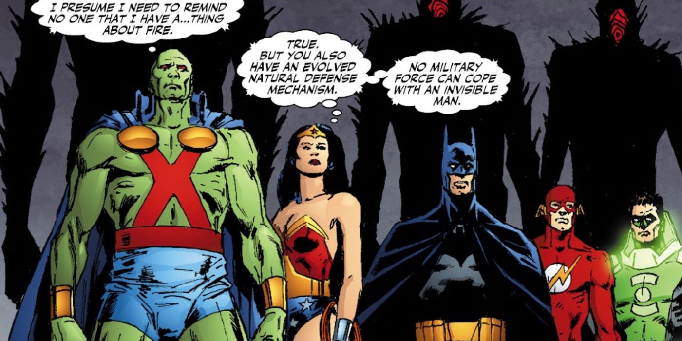 Justice League Comic Wonder Woman and Martian Manhunter