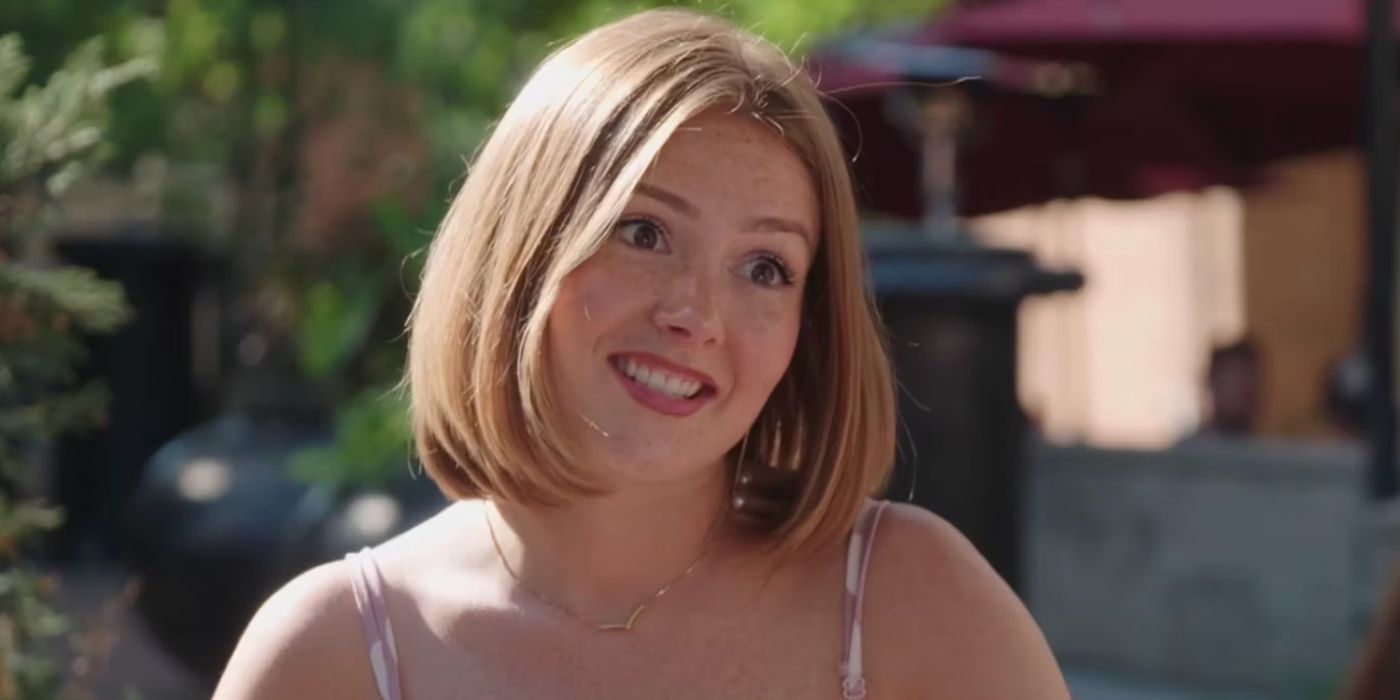 Kara Bass from 90 Day Fiancé season 9 smiling with lob haircut outside