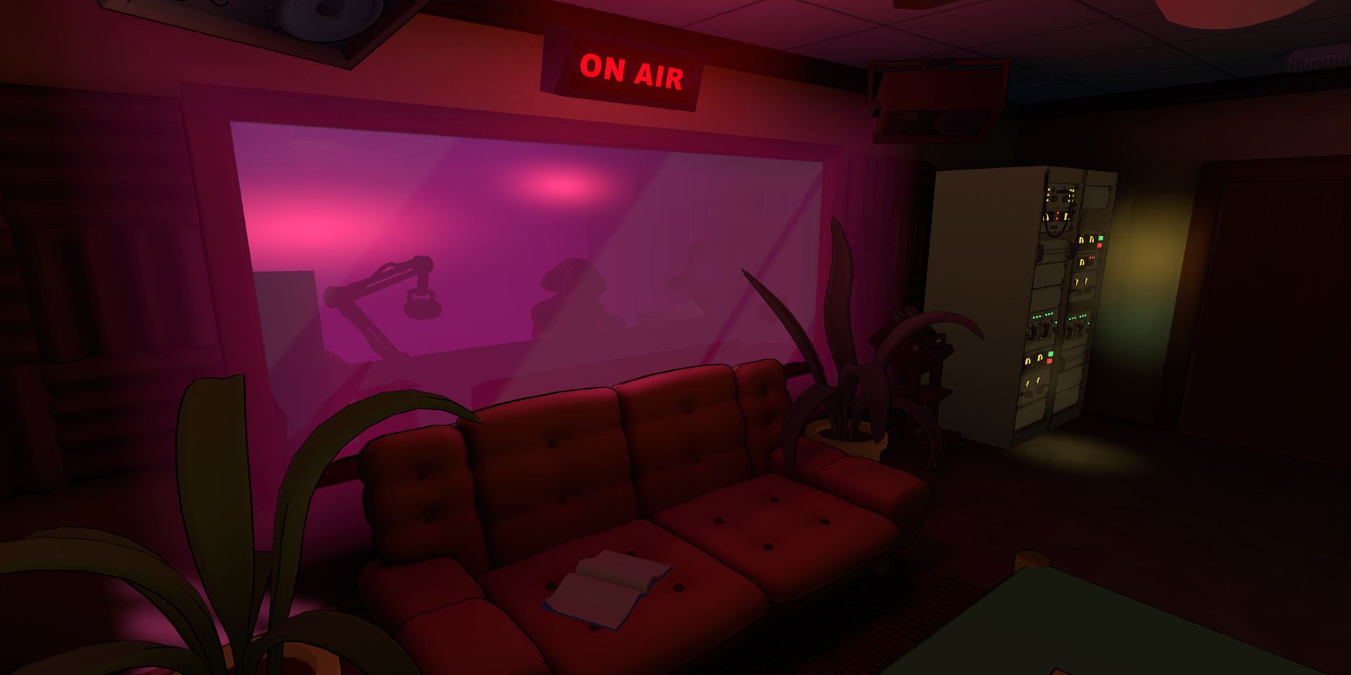 Uma captura de tela do próximo jogo de terror VR Killer Frequency.