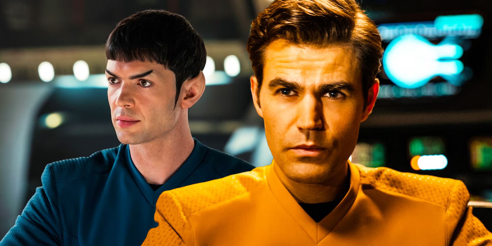 Kirk e Spock em Star Trek Strange New Worlds