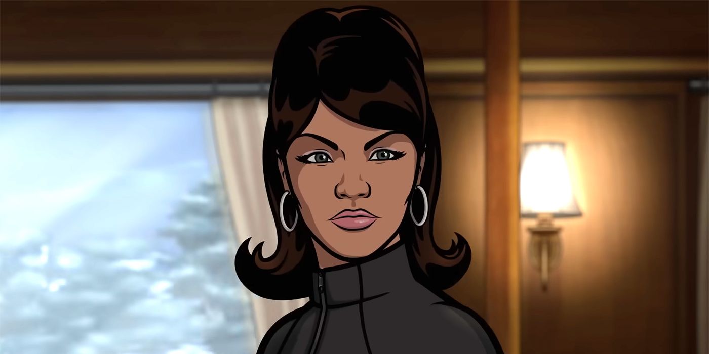 Lana assiste à 13ª temporada de Archer