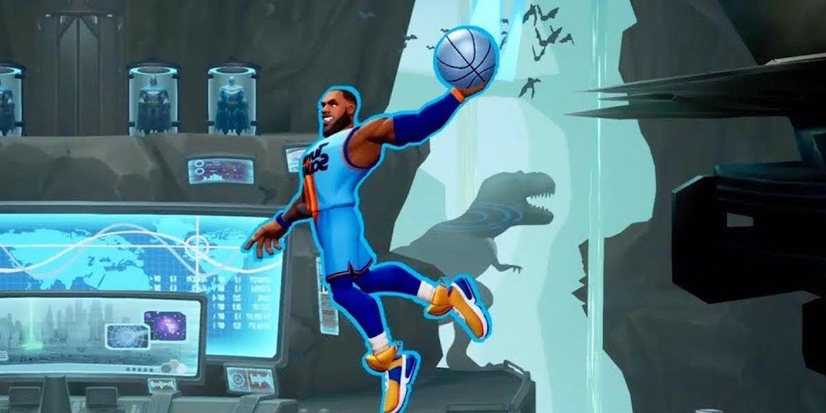 Lebron James dunking in MultiVersus e1659725408482