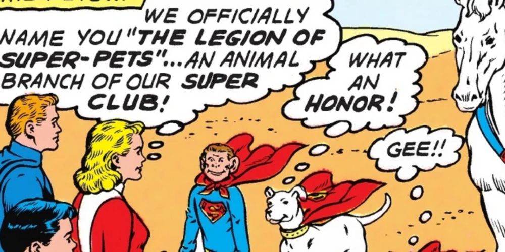 The original Legion Of Super-Pets in DC comics