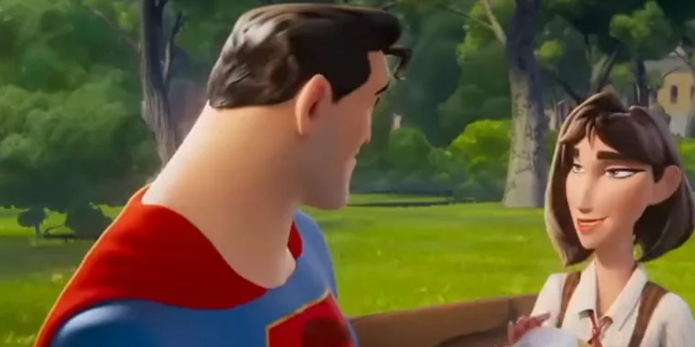 Lois flerta com Superman em DC League of Super-Pets