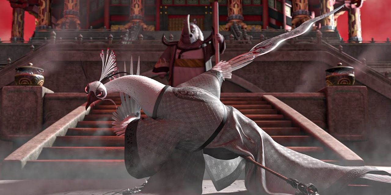Lord Shen preparing to fight in Kung Fu Panda 2 