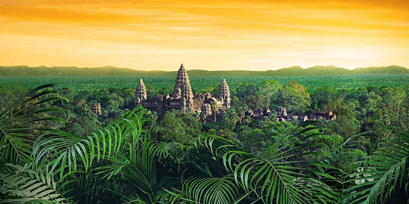 A city on the jungle in a poster for Lost Cities In The Jungle.