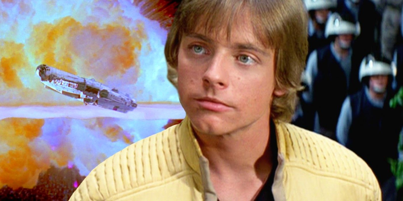 Luke Skywalker death star explodes