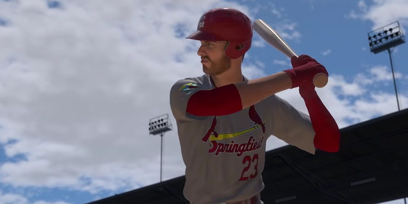 A player swings the bat from MLB The Show 21
