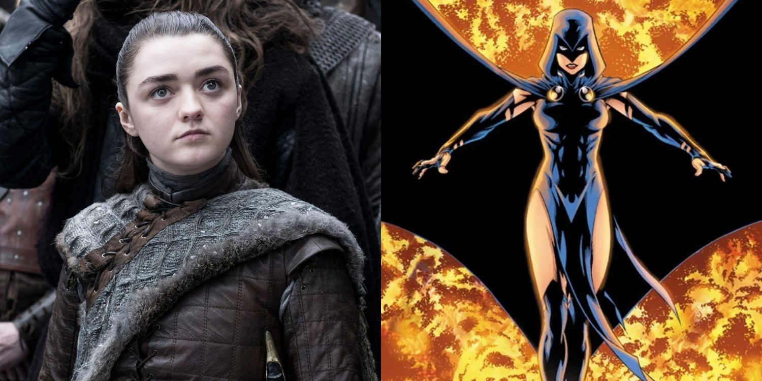 Split image of Maisie Williams and Raven
