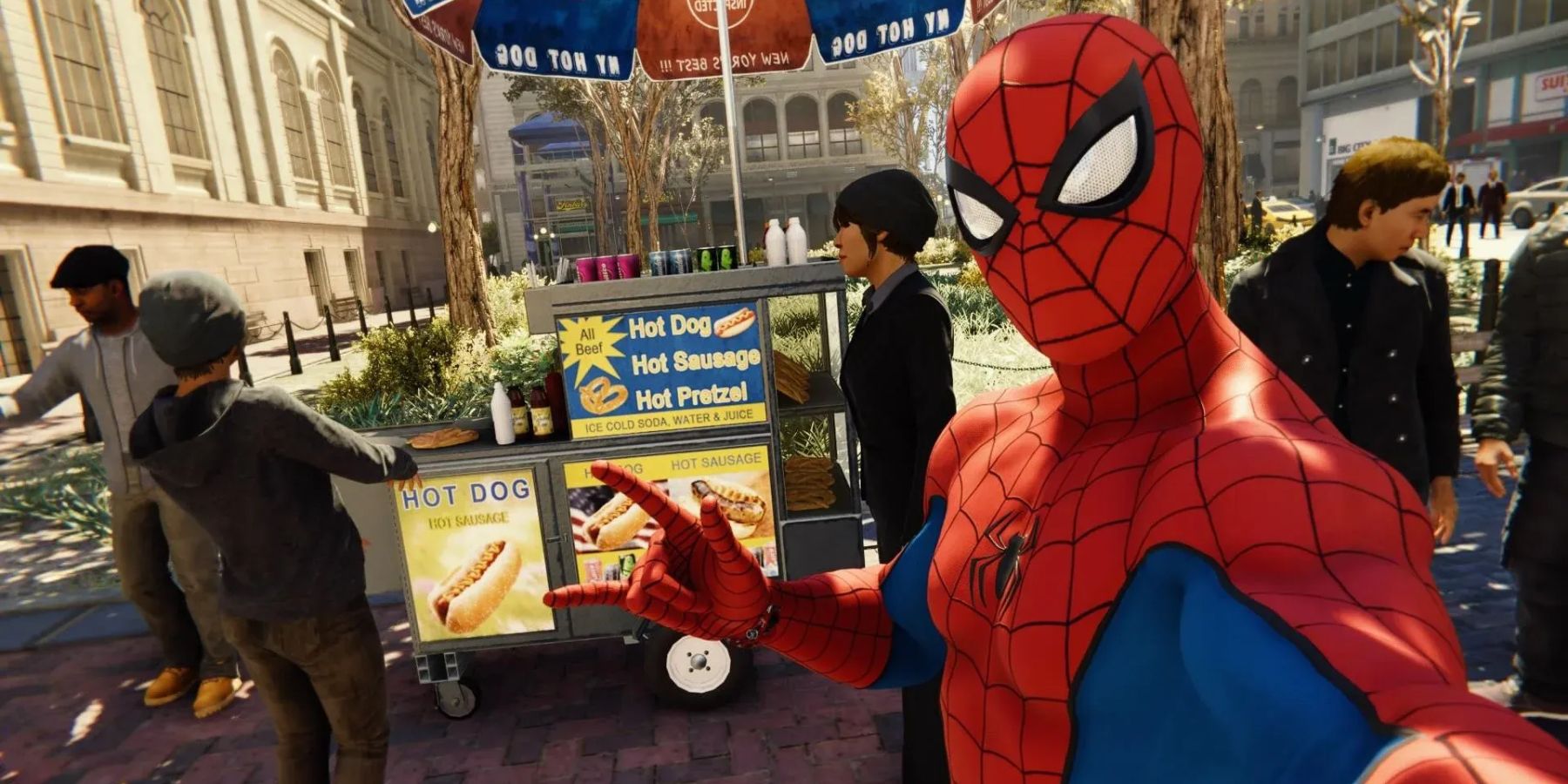 Marvel's Spider-Man's gameplay and visuals are mindlessly enjoyable, like eating junk food.