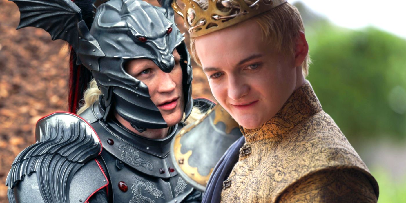 Matt Smith as Daemon Targaryen in House of the Dragon and Jack Gleeson as Joffrey in Game of Thrones