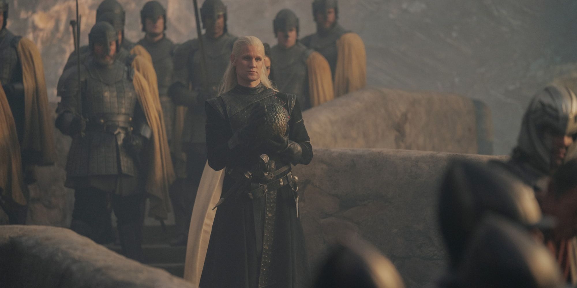 Matt Smith como Daemon Targaryen em Pedra do Dragão em House of the Dragon