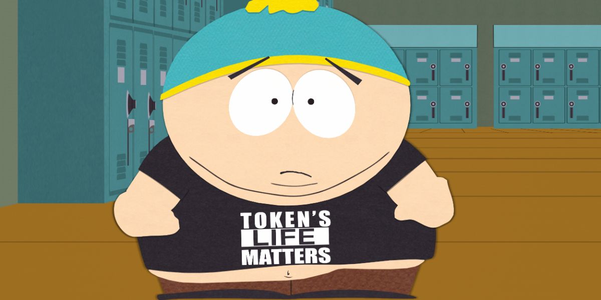 Member-Berries South Park Cartman wearing Token's Life Matters shirt