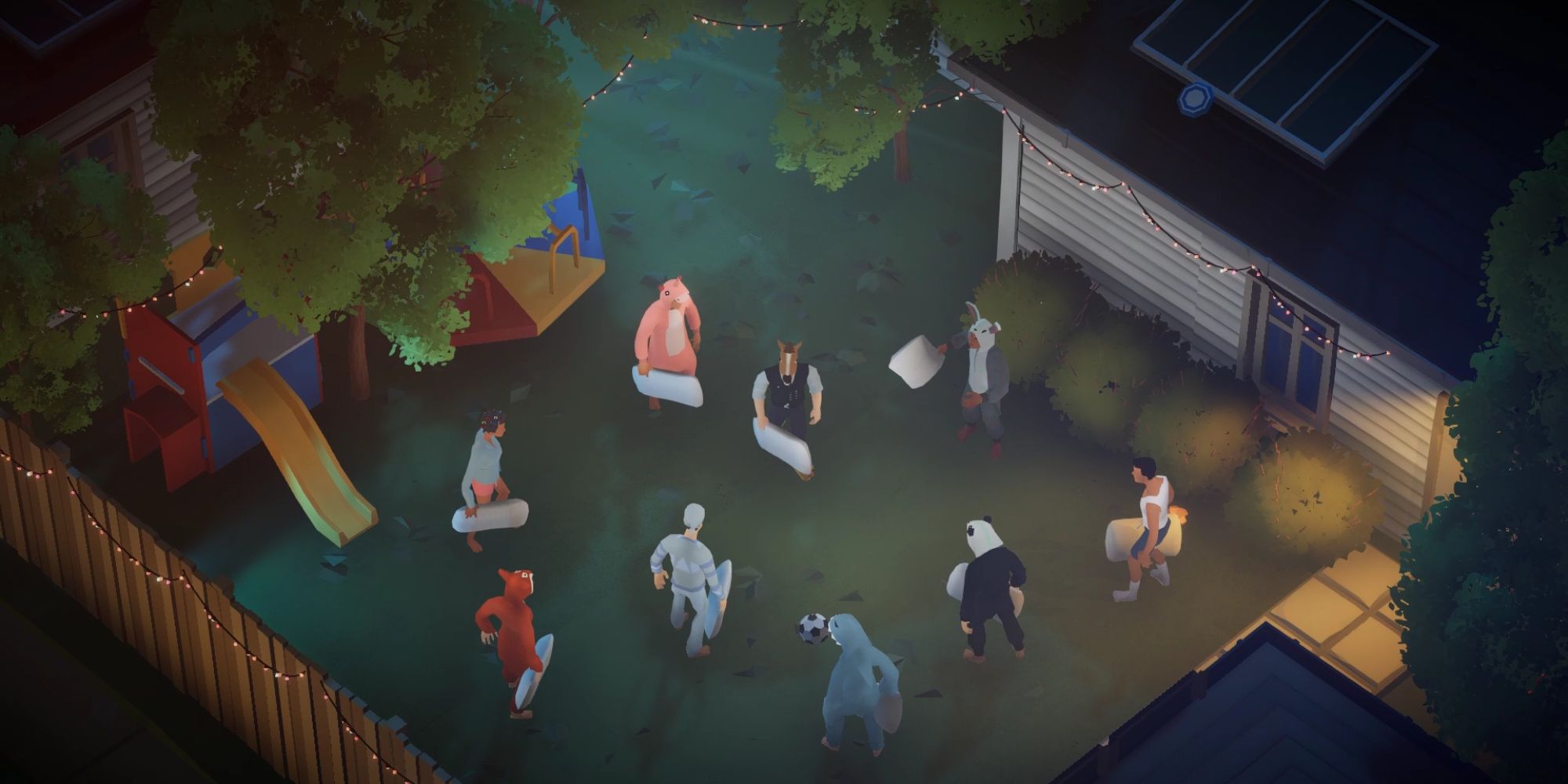 Midnight Fight Express Review game developer backyard pillow fight