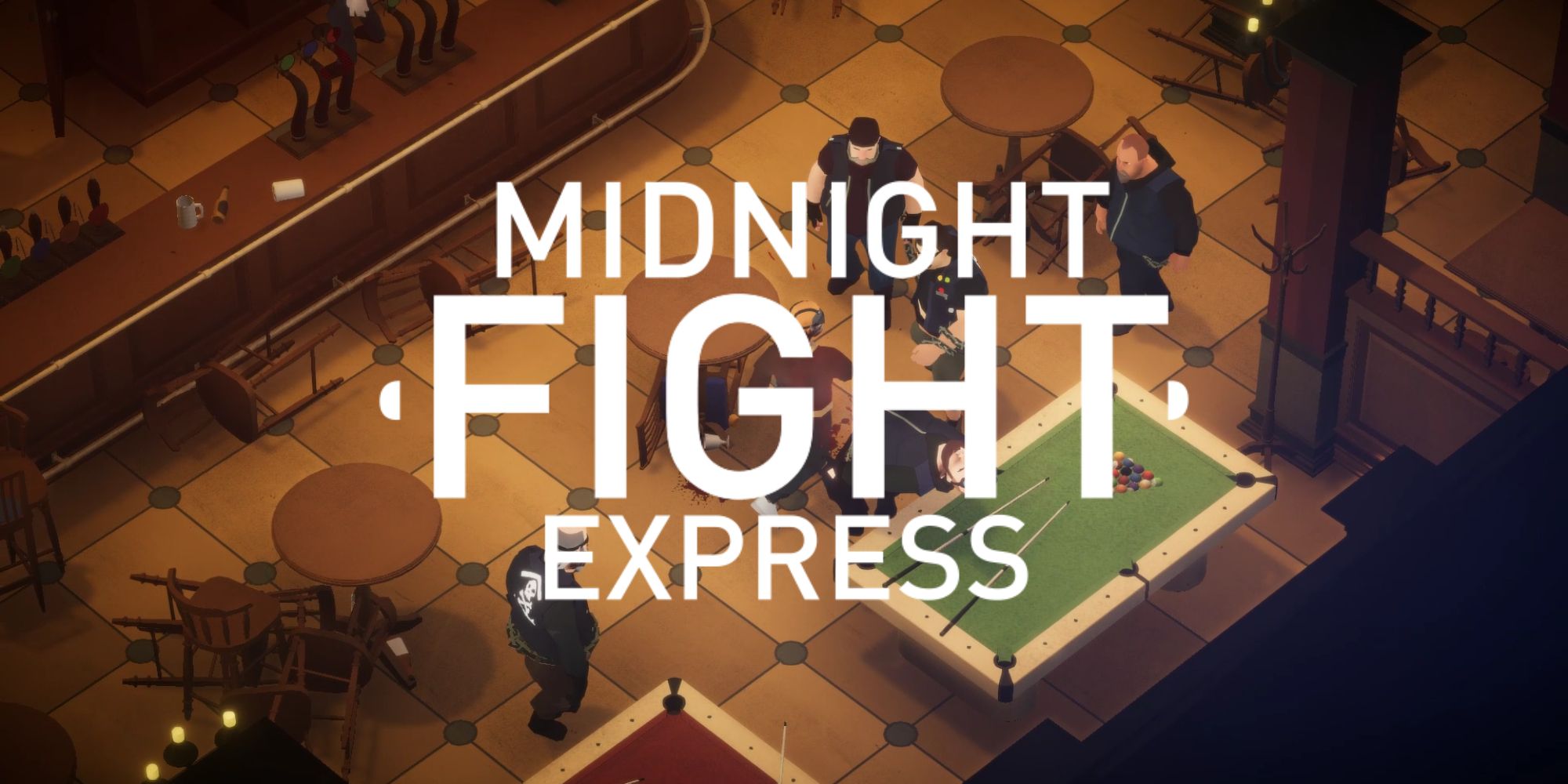 Midnight Fight Express Review white logo over bar brawl