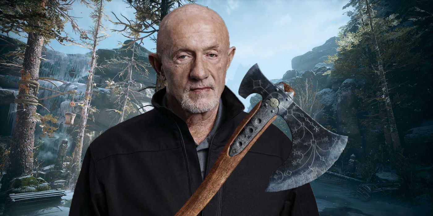 Mike Ehrmantraut from Breaking Bad in God of War