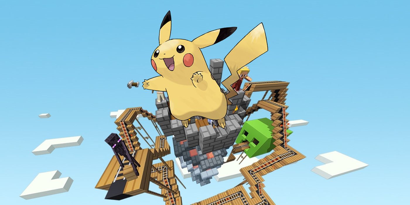 Minecraft Image with Pokemon Pikachu