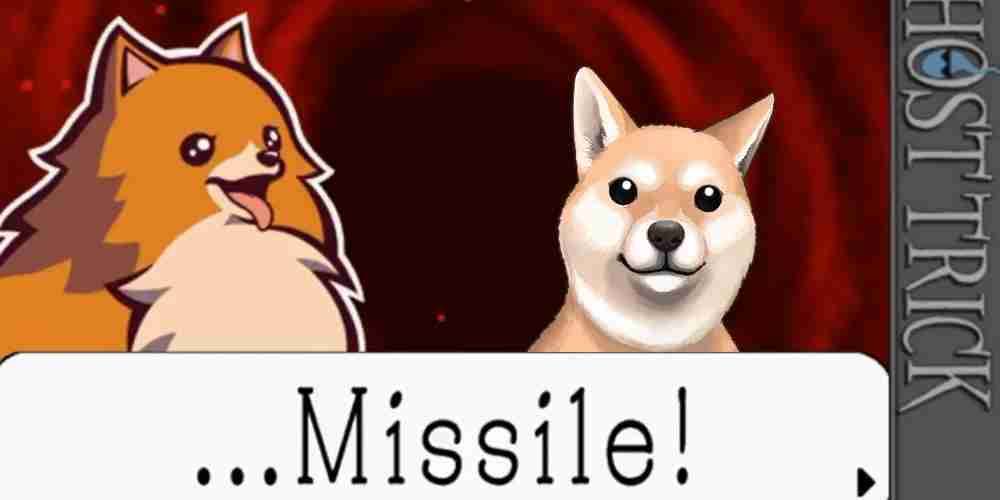 Míssil de Ghost Trick grita seu nome. Seu colega Ace Attorney também está lá.