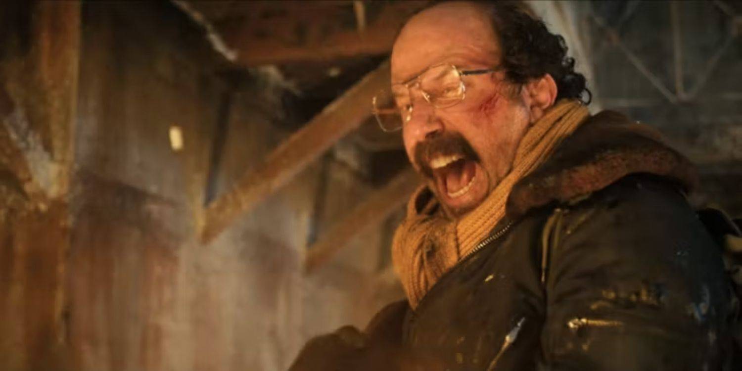 Murray disparando sua arma no Demogorgon