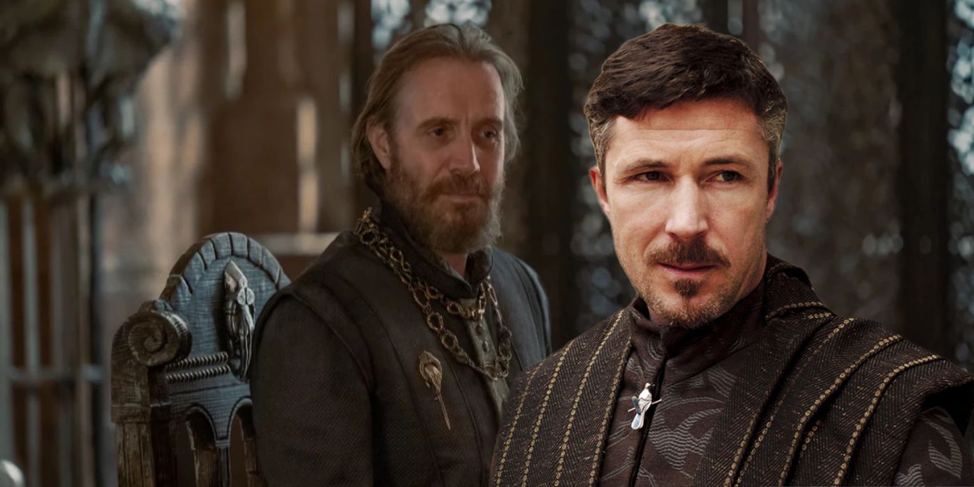 Lord Otto Hightower and Lord Peter Baelish - House of the Dragon &amp; Game of Thrones collage