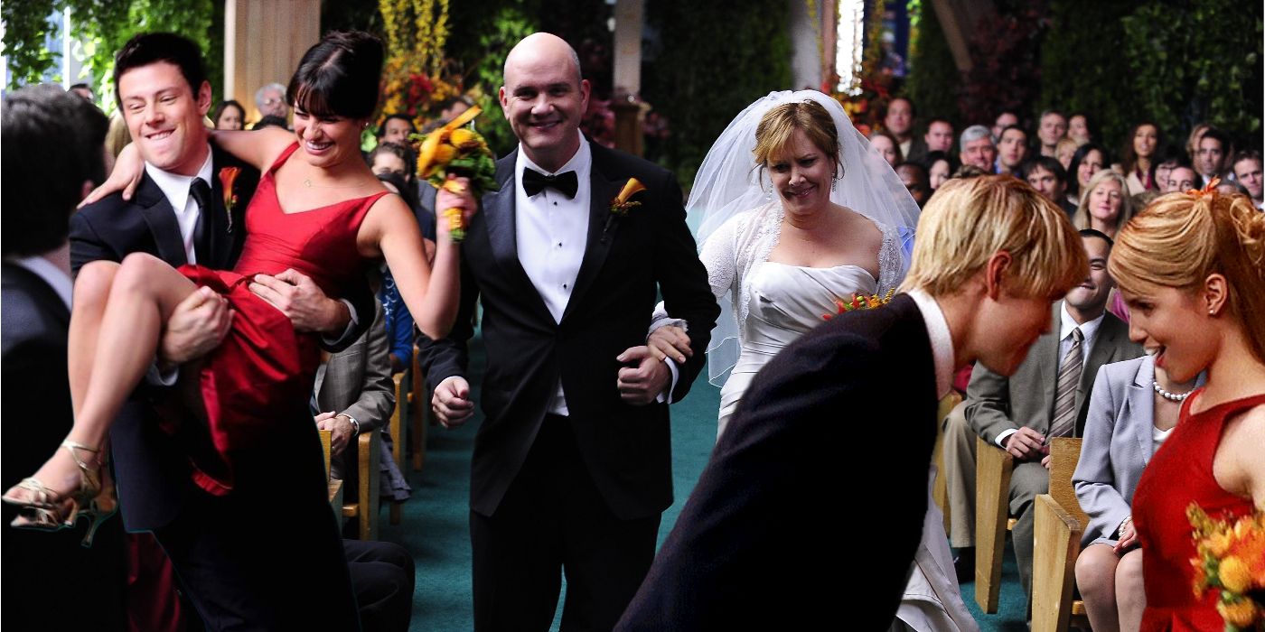 Burt and Carole's wedding in Glee