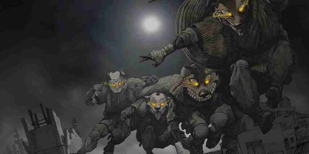 Um manto de criaturas do ataque noturno no RPG Nahual.