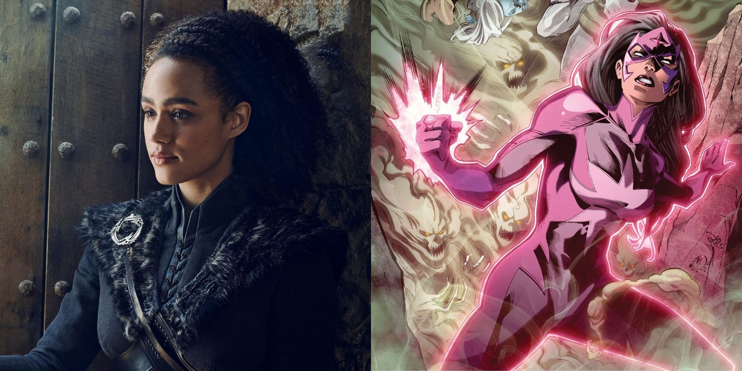 Split image of Nathalie Emmanuel and Star Sapphire