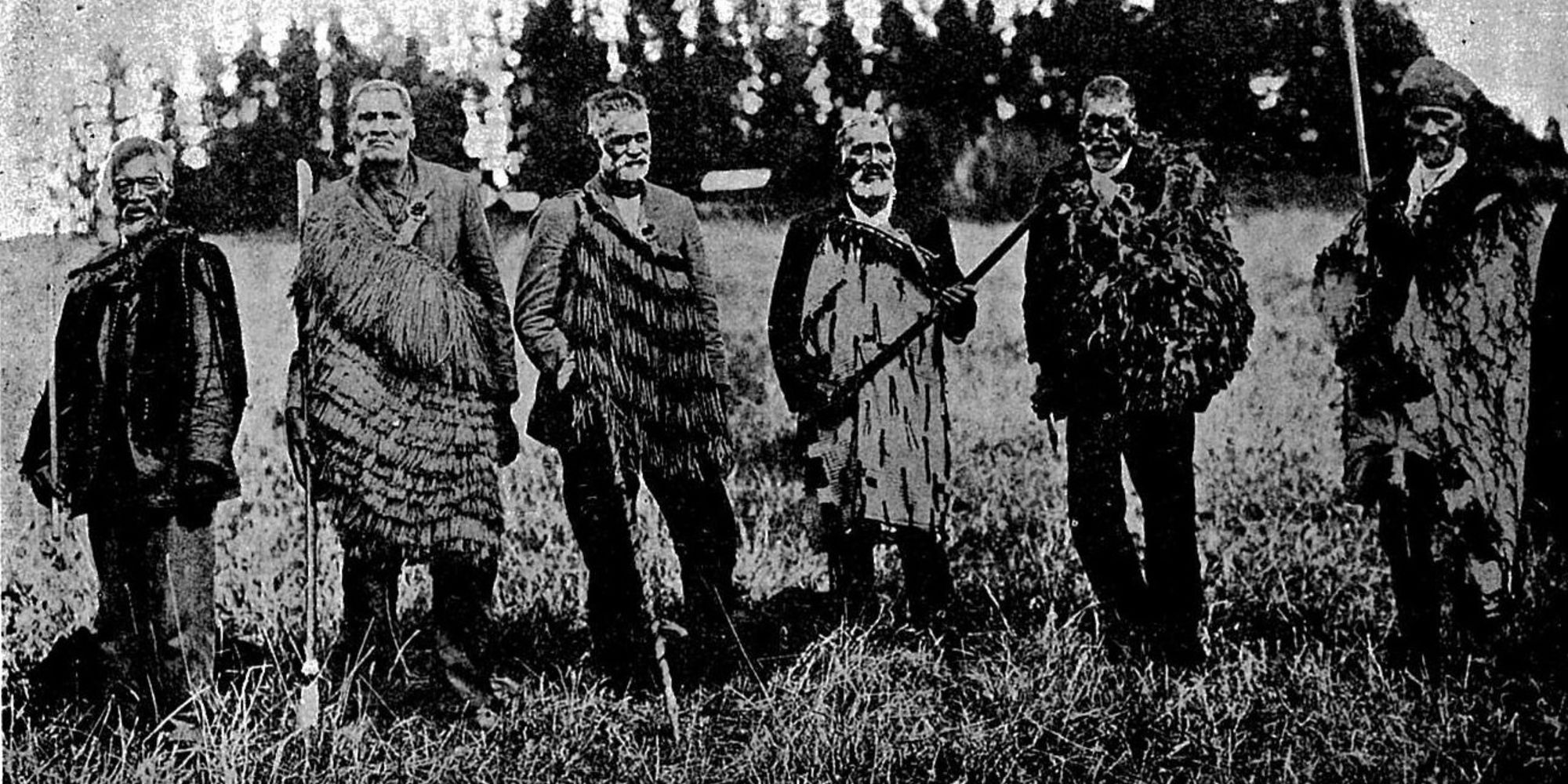 Ngati soldiers ready for battle against the British