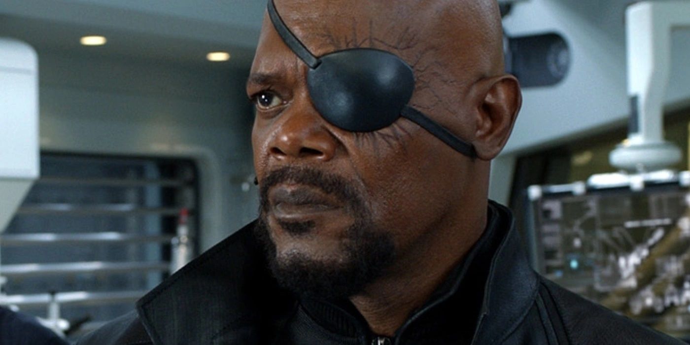 Nick Fury on the Helicarrier in The Avengers