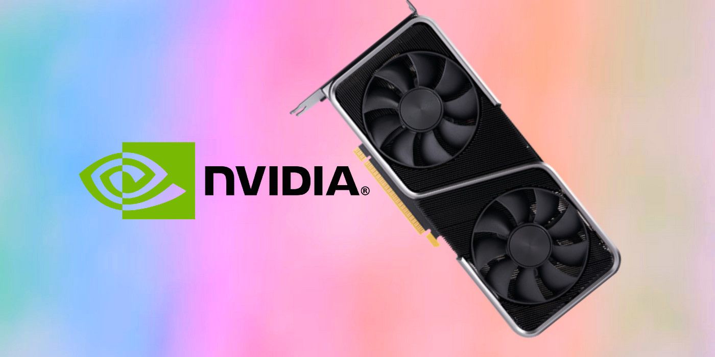 Nvidia logo with generic GPU card