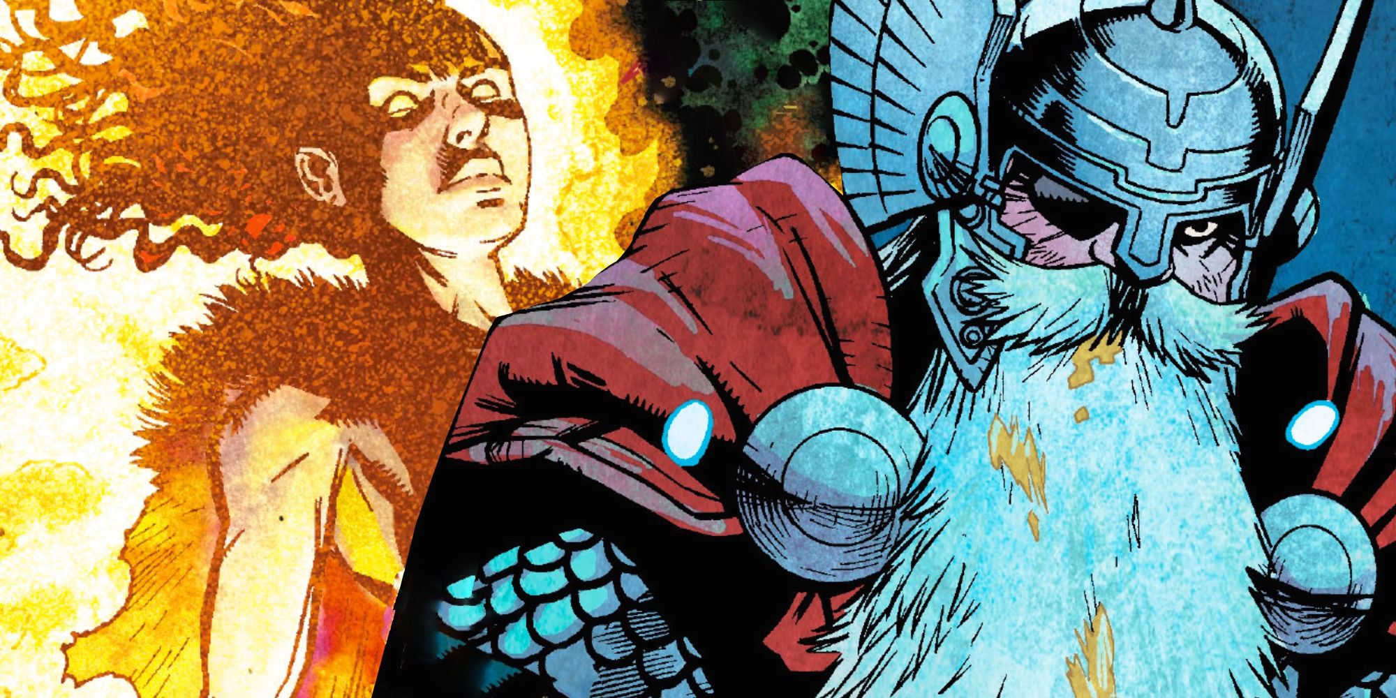 Odin and First Phoenix in Avengers 1000000 B.C #1